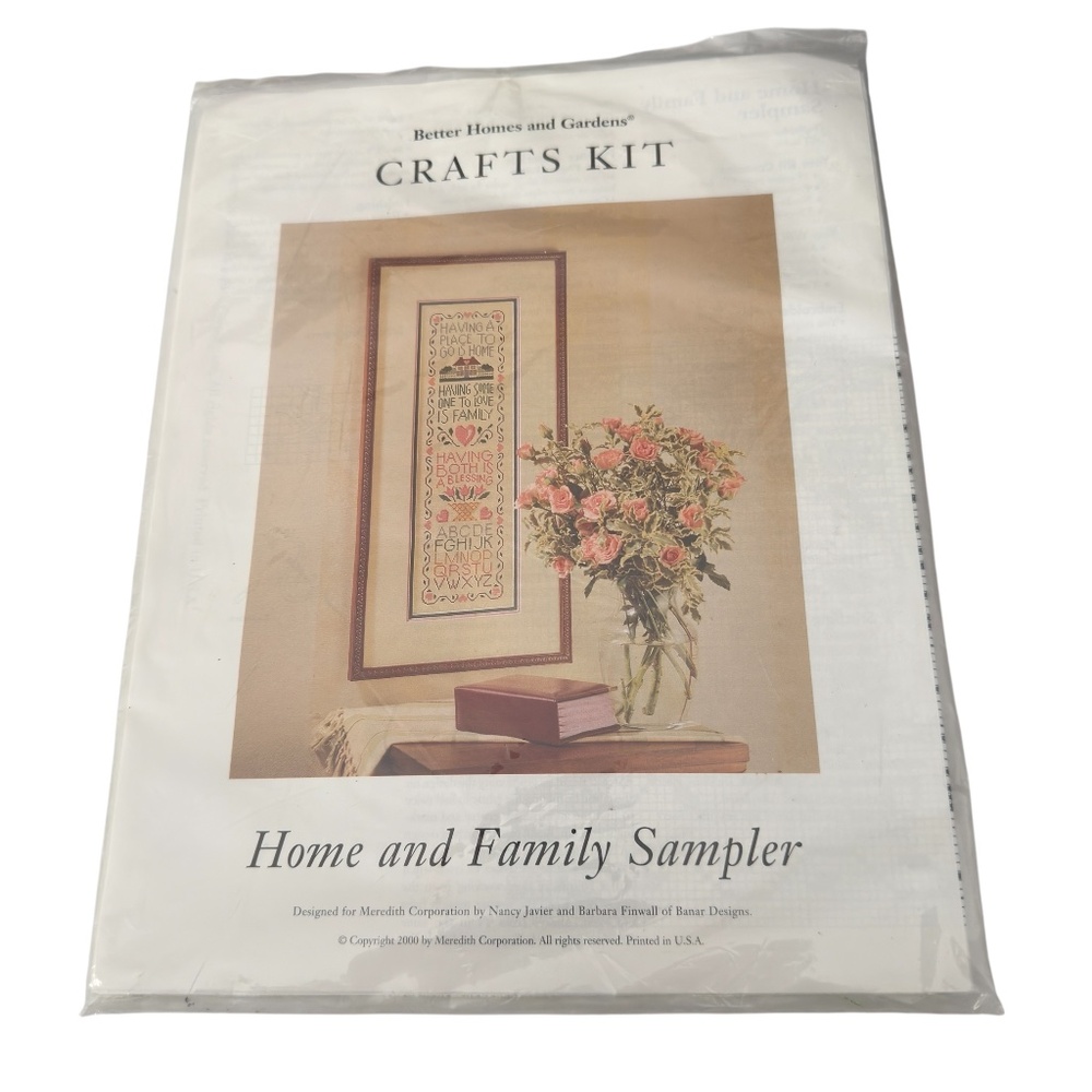 Better Homes and Garden Cross Stitch Kit Home and Family Sampler Blessing NWT